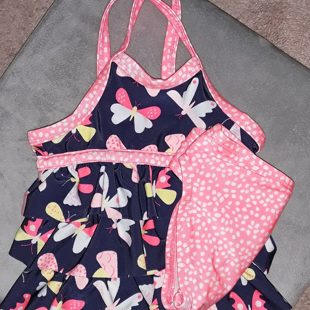 Butterfly Polka Dot Swimsuit Size 2T